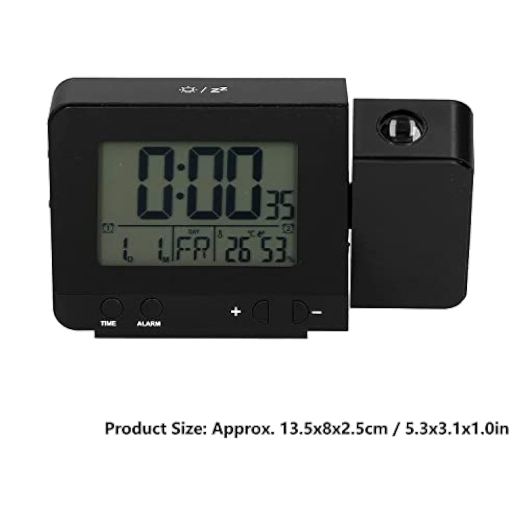 Set of 2 Projection Clocks, Multifunctional USB Clock